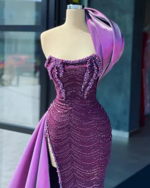 Cassandra Stylish One Shoulder Party Dress