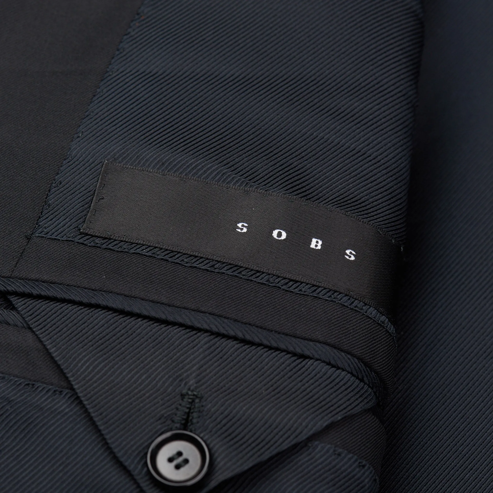 CESARE ATTOLINI Napoli Handmade Black Wool Super 160’s Jacket EU 52 US 42