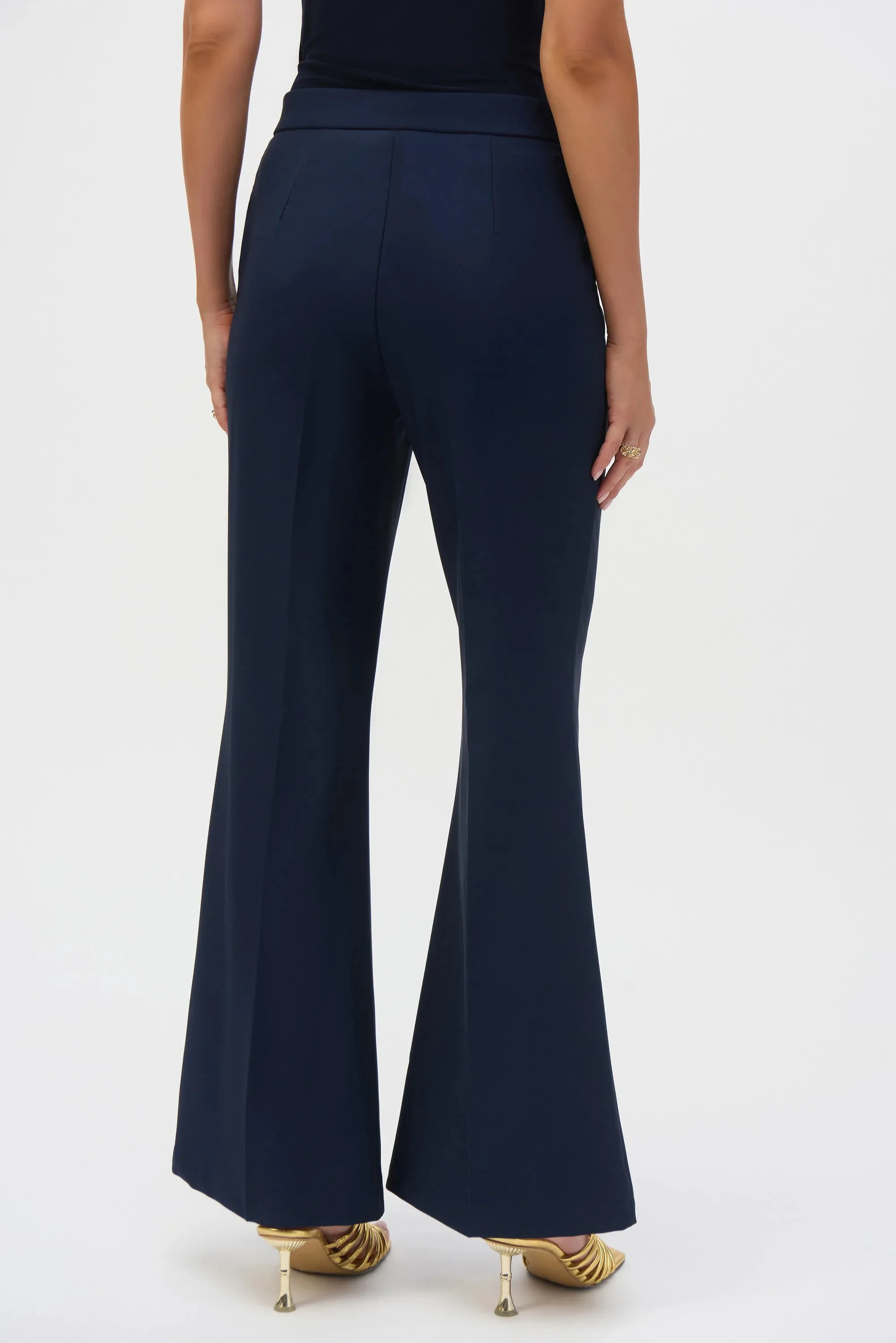 Lux Twill Flared Pull-On Pants