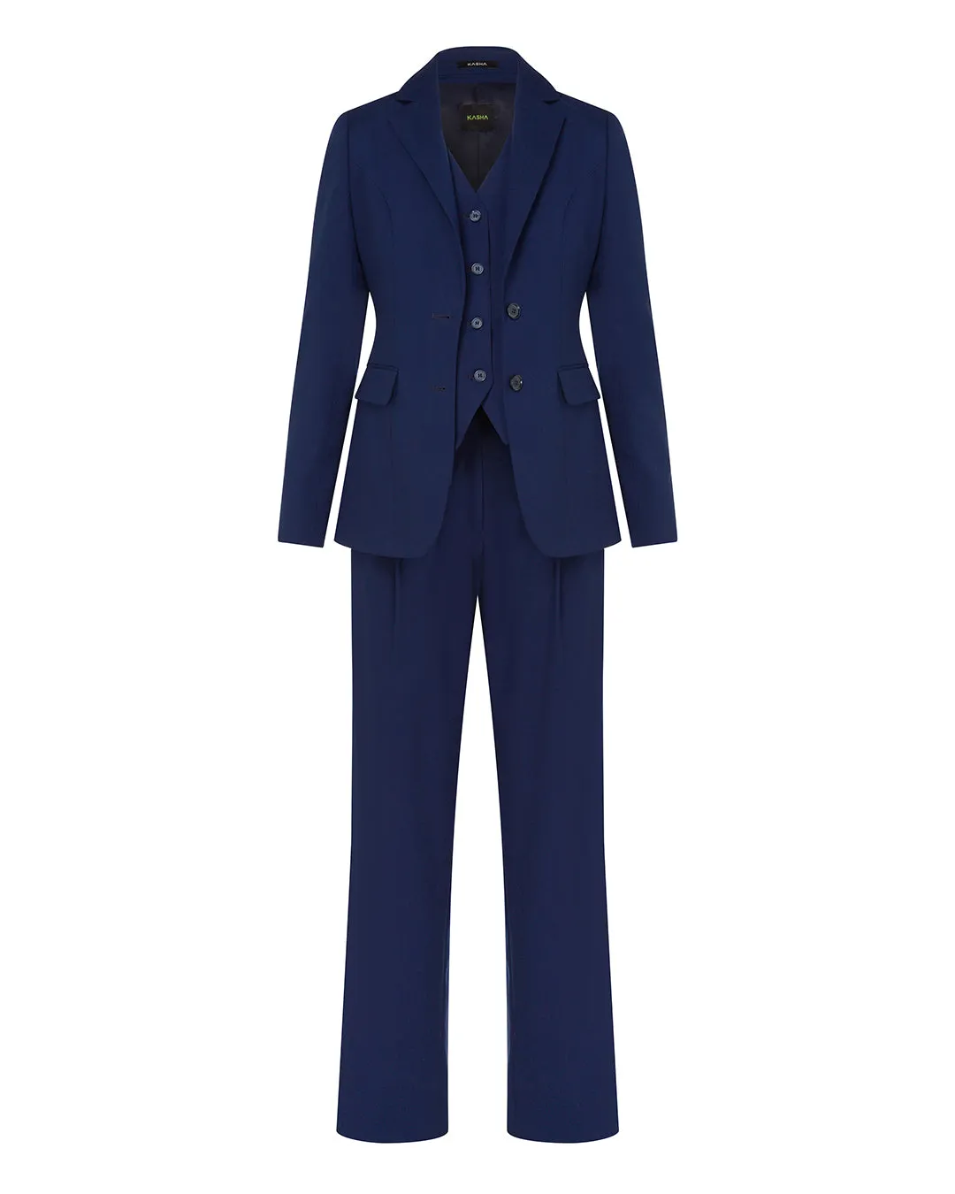 Navy Blue Three-Piece Suit  Contemporary Power Dressing with a Touch of Elegance Online UAE