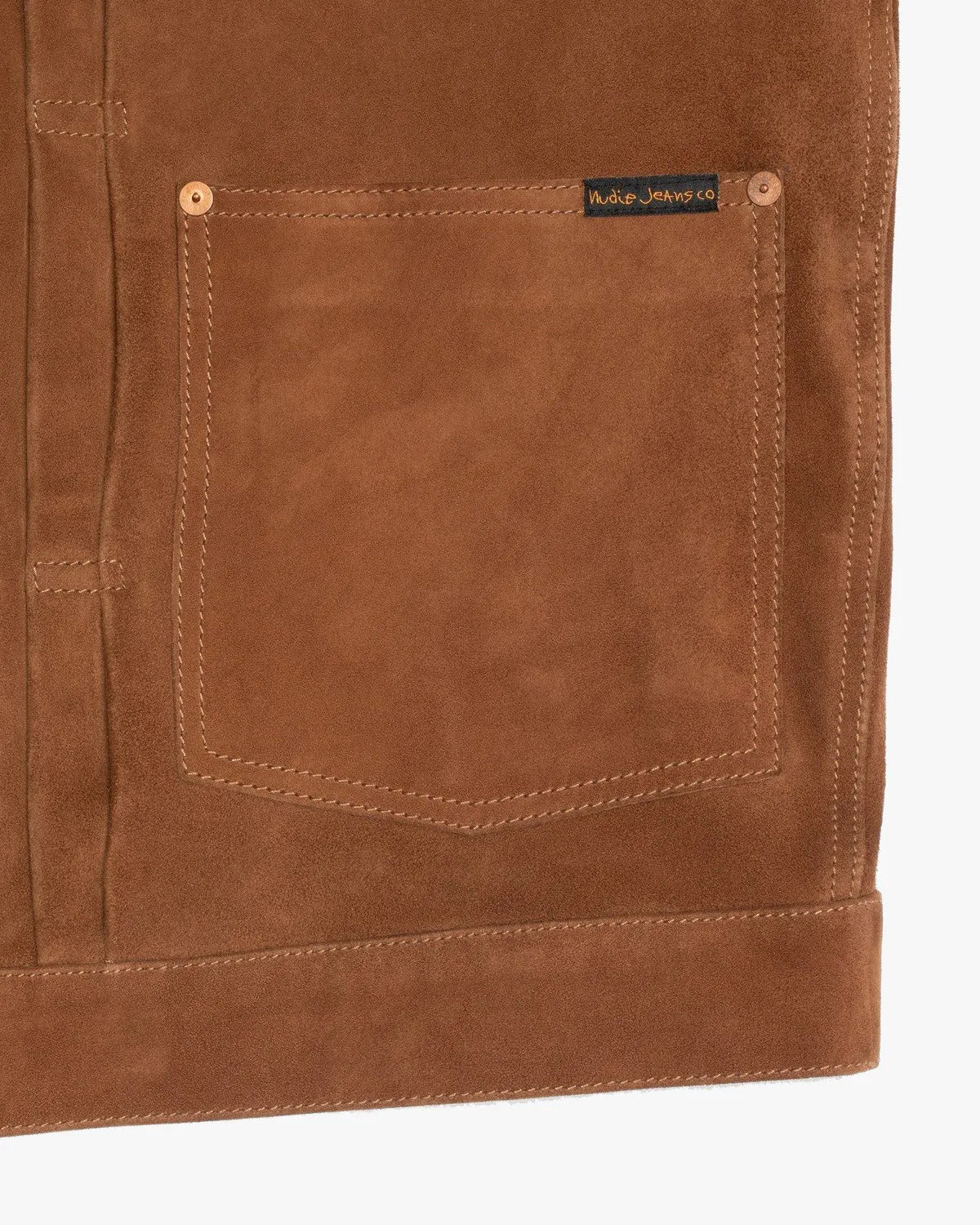 Nudie Jeans Dante II Suede Jacket - Camel