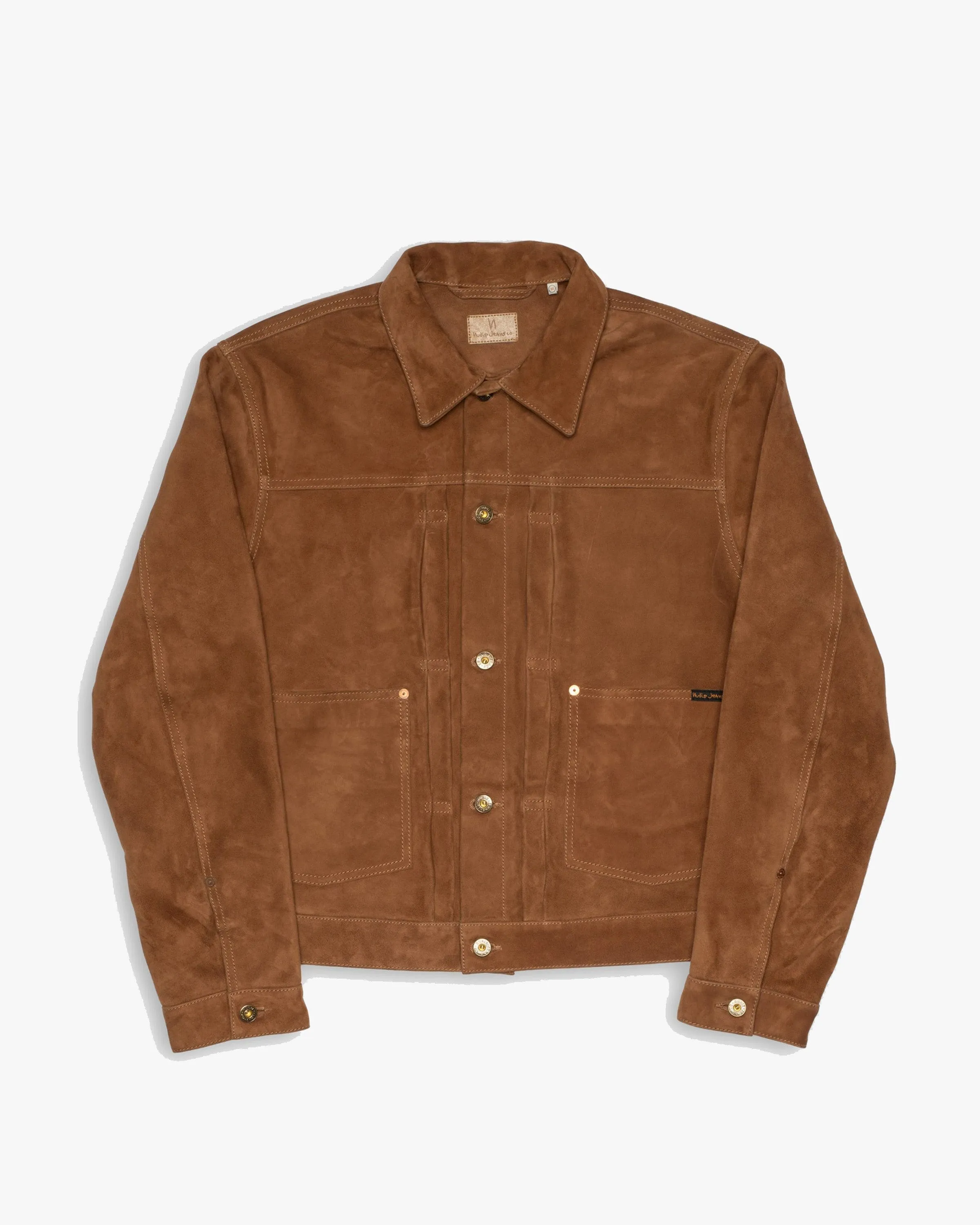 Nudie Jeans Dante II Suede Jacket - Camel