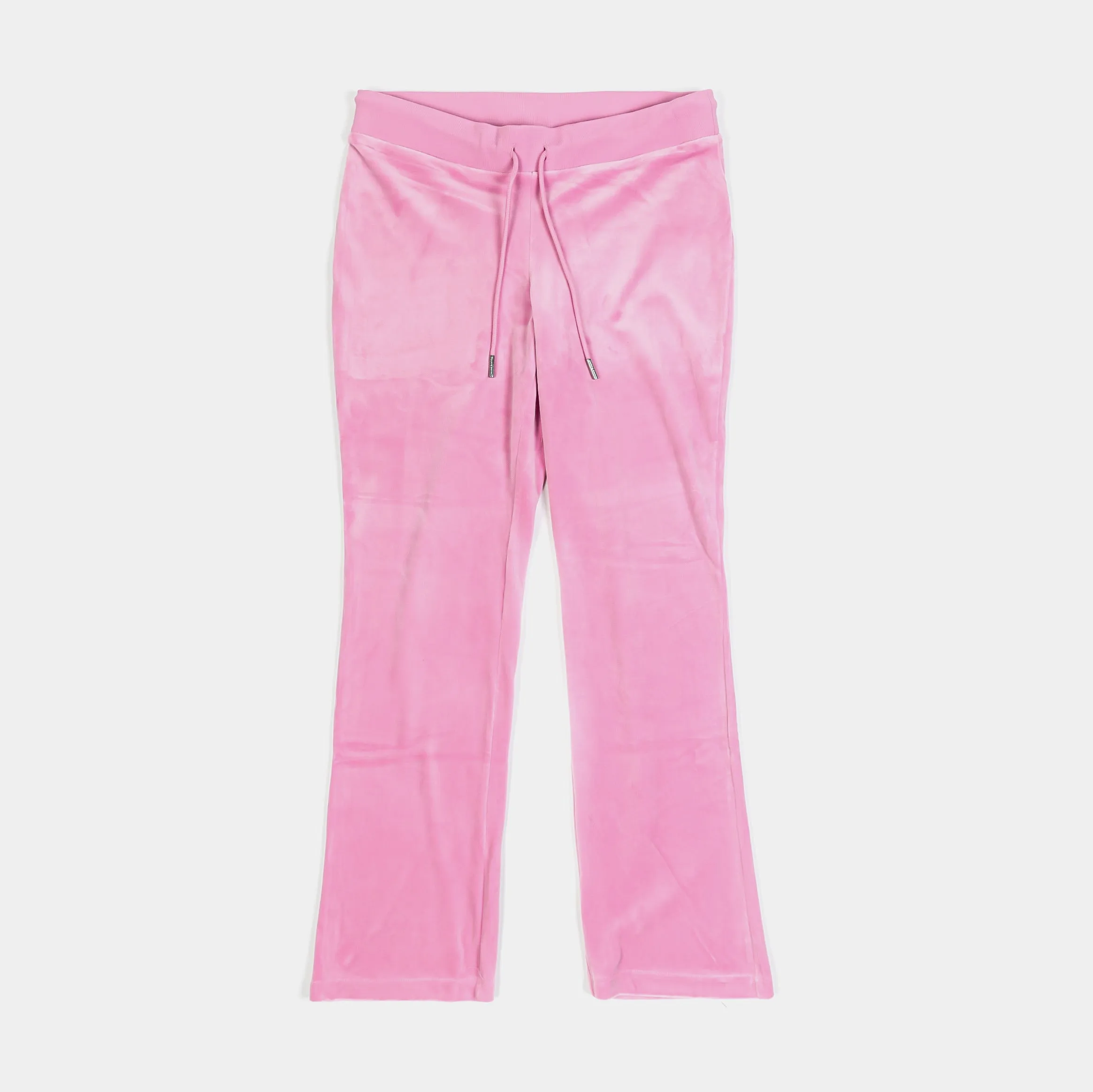 Rose Velour Track Pants for Women - Big Bling Style