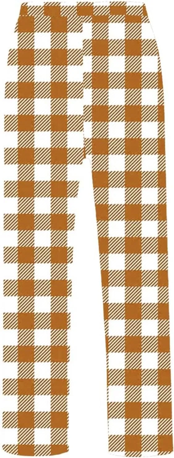 Sweatpants for Men Tapered Fashion Men's Casual Plaid Loose Sports Plaid Pajama Pants Pants Lightweight Workout