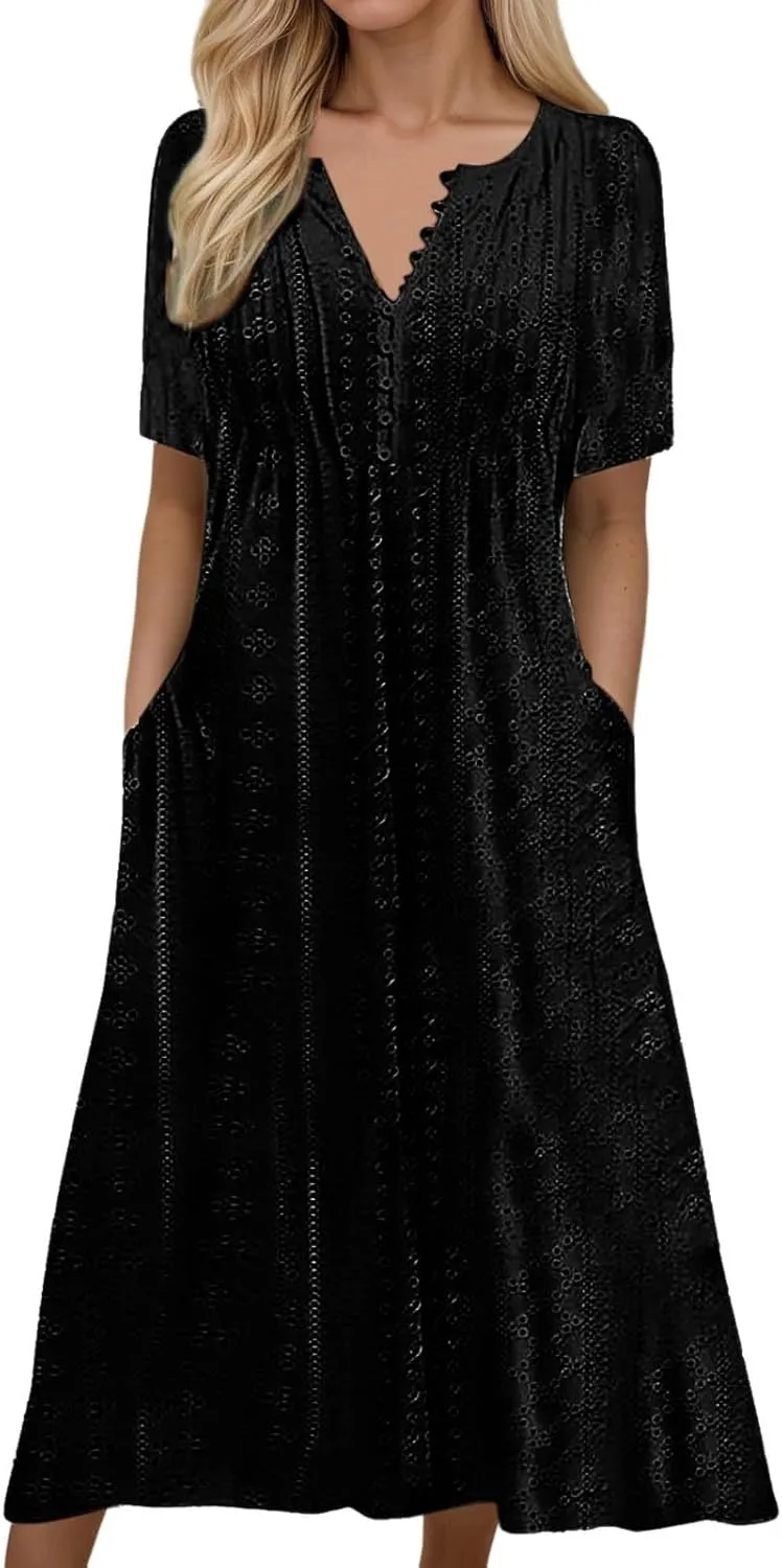 Tie Shoulder Mini Dress for Women Bow Square Neck Babydoll Ruffle Short Dress Summer Boho Flowy Sleeveless Sundress