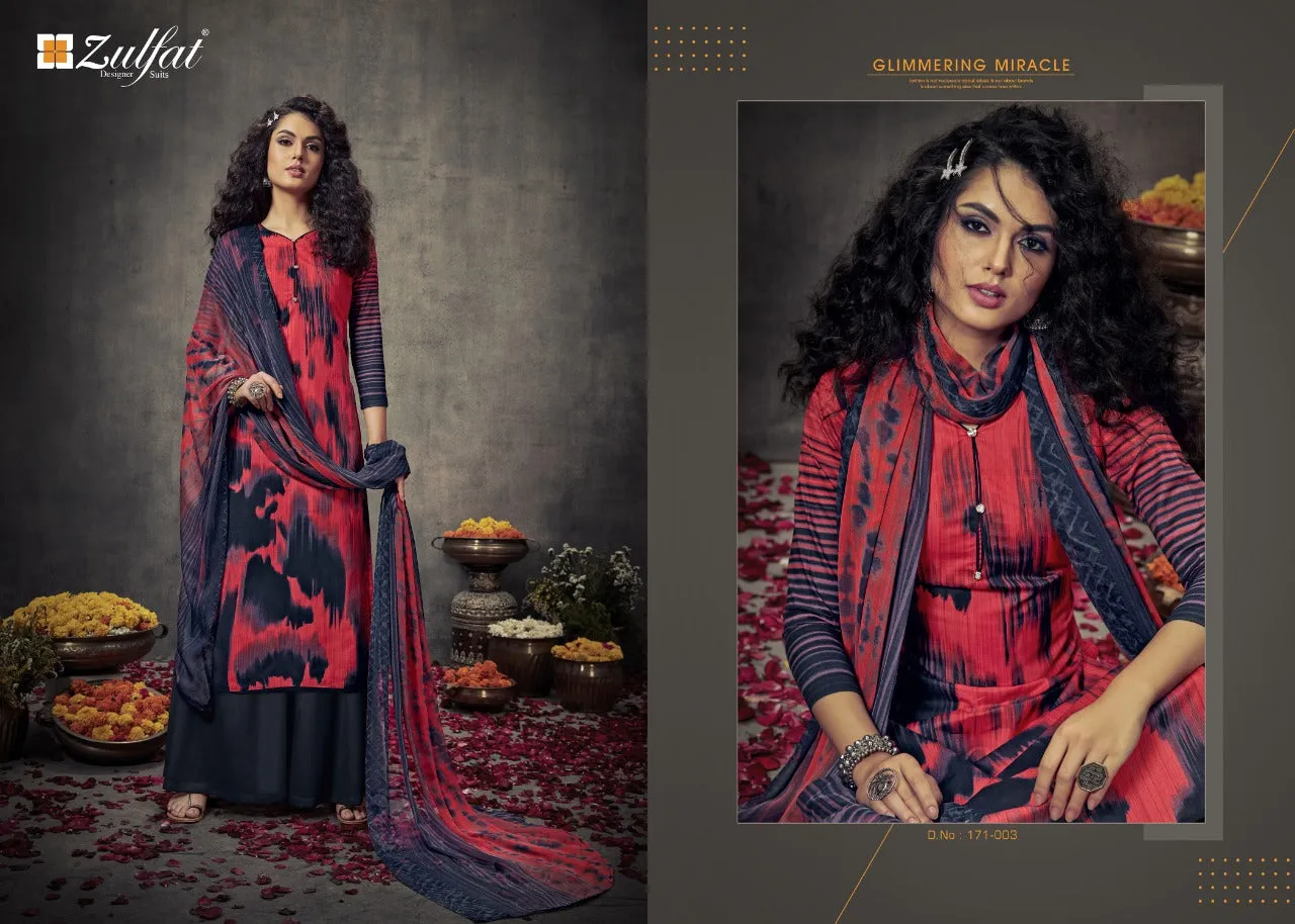Zufat Presents Summer Bonanza Cotton Digital Designer Salwar Suit