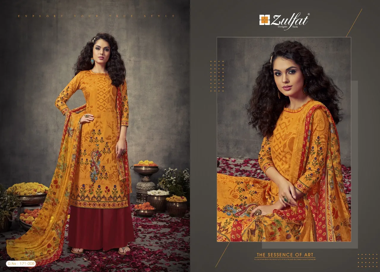 Zufat Presents Summer Bonanza Cotton Digital Designer Salwar Suit