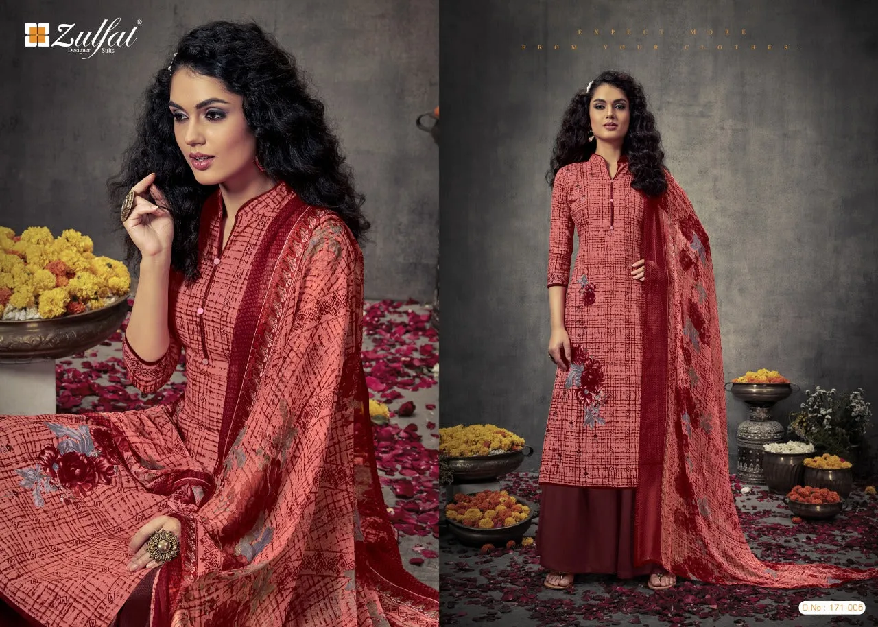 Zufat Presents Summer Bonanza Cotton Digital Designer Salwar Suit